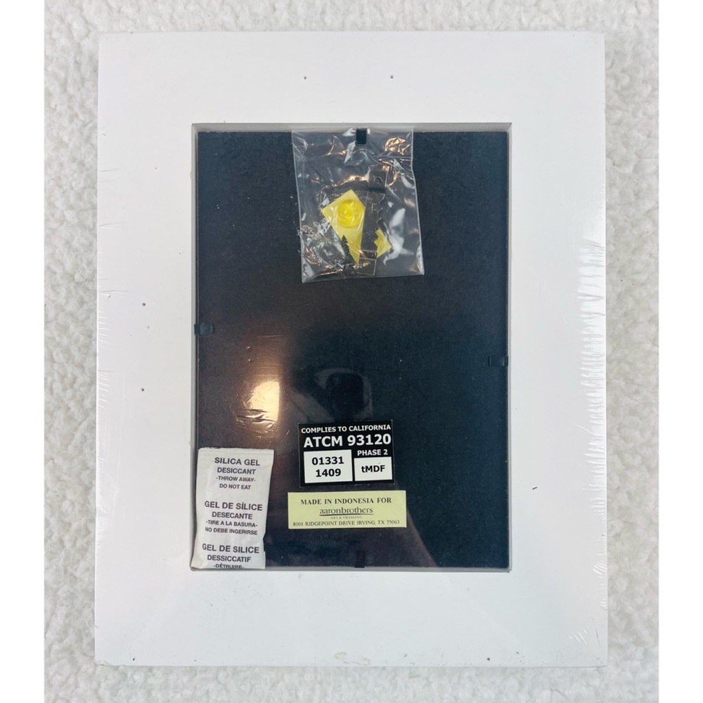 (NWT) AARON BROTHERS • White High Tide 5x7 Wooden Photo Frame - Picture 3 of 13